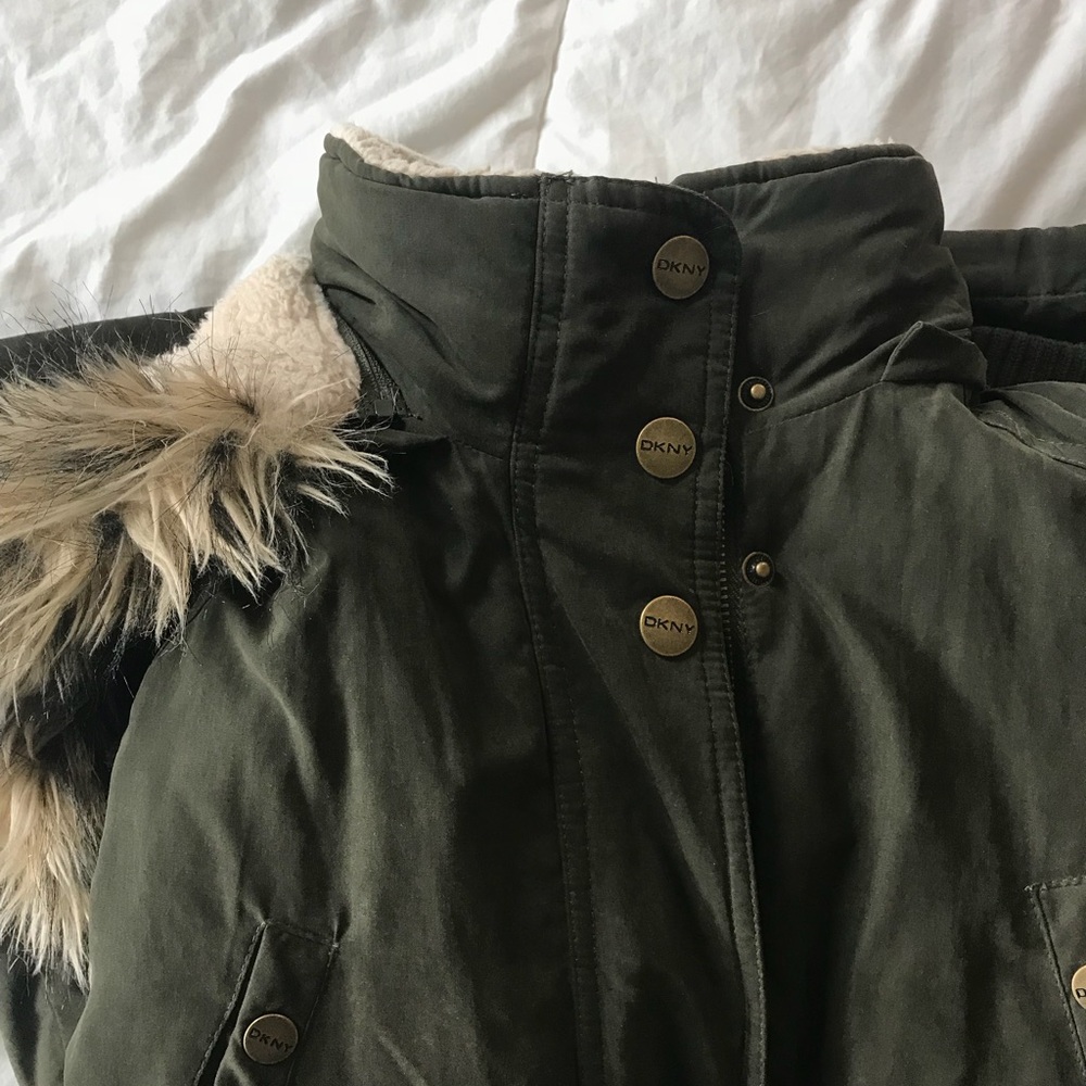 DKNY Army Green Parka